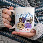 Tasse personnalisée pour les couples - Couples plus âgés s'ennuyant
